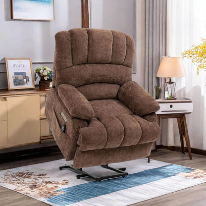 Power Lift Chair with Full-Body Massage and Heat, Electric Recliner Chairs for Adults, Remote Control, Standing Assistance