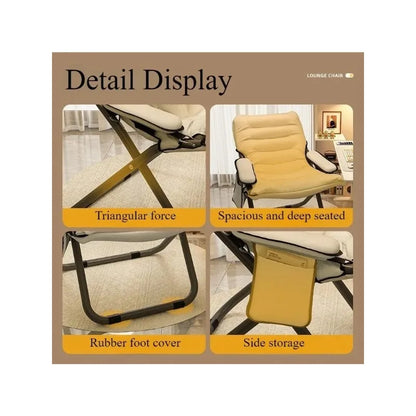 Folding recliner student dormitory computer chair household bedroom lazy small sofa balcony single casual back chair