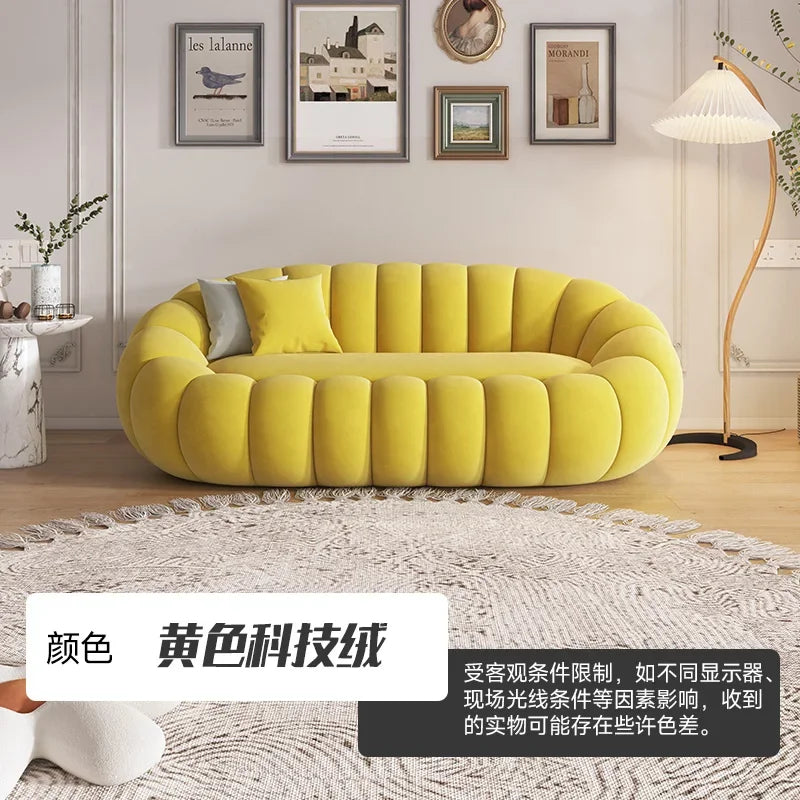 Cloud Sofa Plush Pumpkin Sofa Combination Soft And Comfortable Modern Living Room Sofa Suite Apartment Home Decoration Furniture