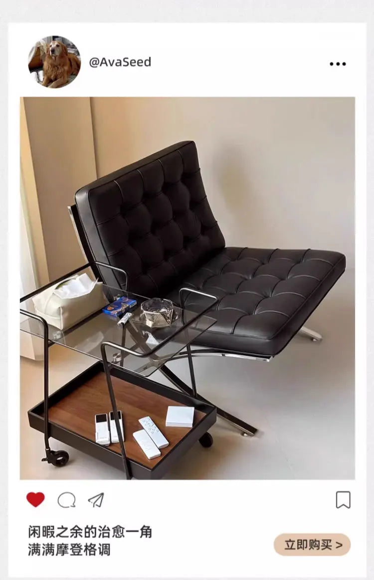 Black Metal Living Room Chairs Balcony Throne Relax Reading Modern Room Decor Fashion Chairs Comfortable Sillones Home Design