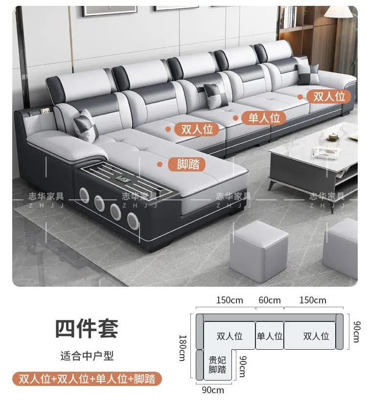 Seater Modern Sofa Ajustable Luxury Sectional Multifunctional Reclining Sofa Cushion Lazy Meubles De Maison Salon Furnitures