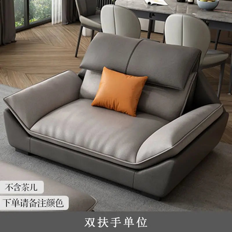 Nordic leave-in light luxury technology cloth sofa modern simple living room fabric latex minimalist sofa