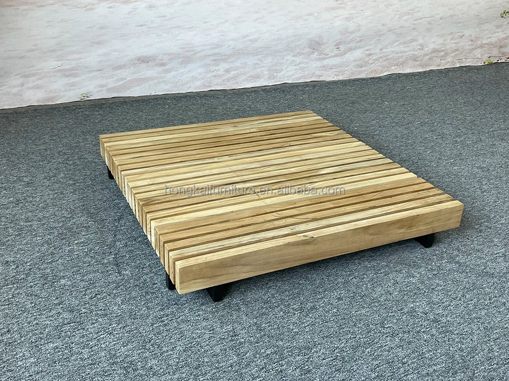 Outdoor Suit All-weather Modern Outdoor Teak Wooden Sofa Patio Furniture Luxury Design Sofa Set For Villa Outdoor Garden