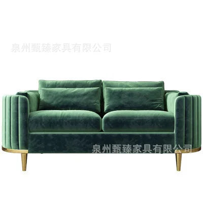 Light luxury fabric sofa simple modern large apartment living room coffee table combination