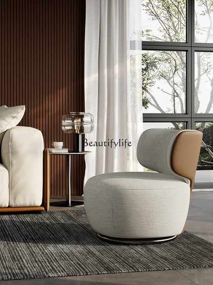 Rotating small sofa chair light luxury living room balcony simple Italian leisure chair group to discuss home use