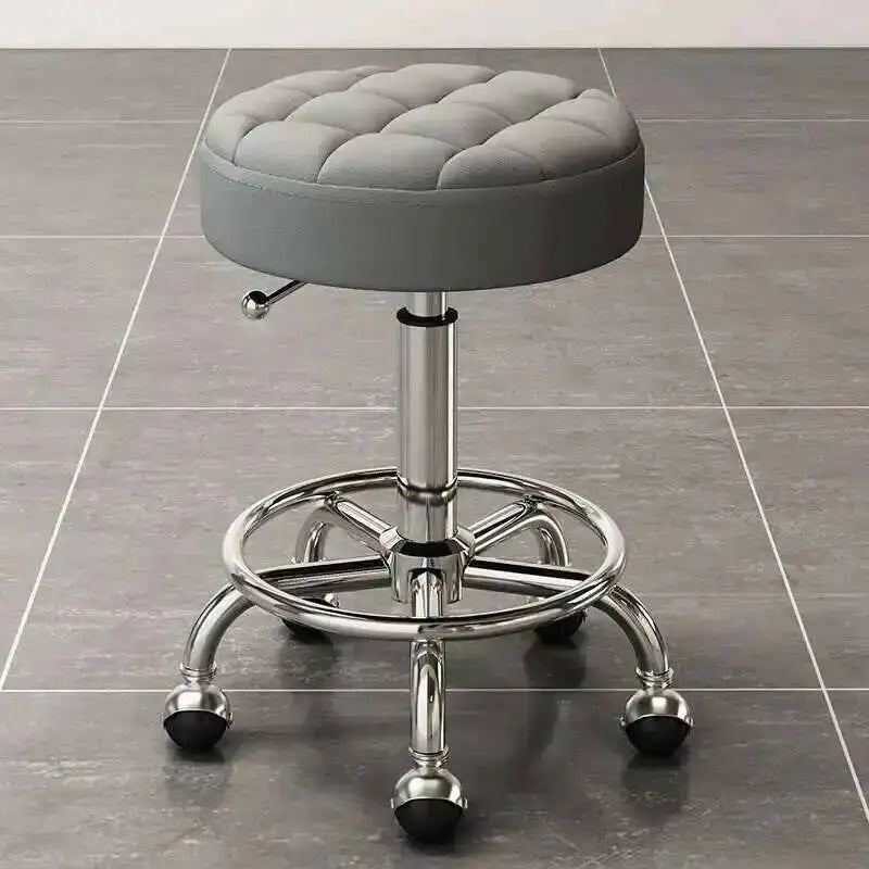 Barber Hairdressing Salon Chairs Gold Beauty Makeup Chair Furniture Office Desk Stool With Wheels Swivel Lifting Round Stools