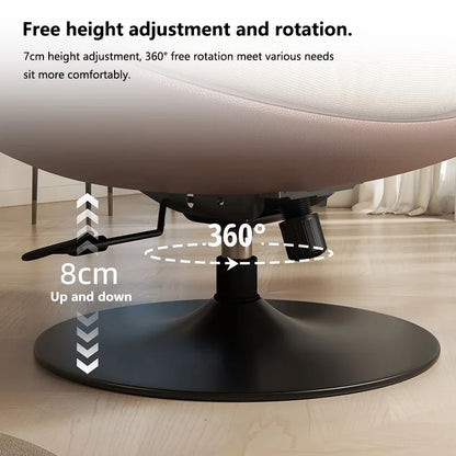 Luxury Living Room Lounge Chair Soft Reclining Home Relaxing Chair Adjustable Height Modern Bedroom Swivel Sofa Chairs Furniture