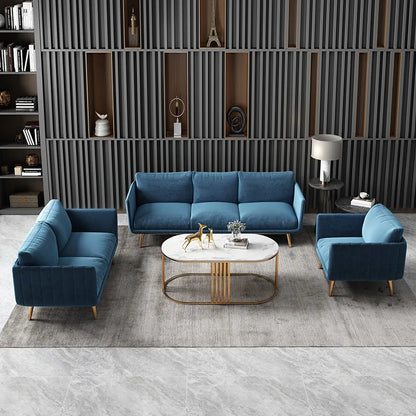 Office sofa Simple modern coffee table combination set Reception room Business meeting three-person sitting area sofa