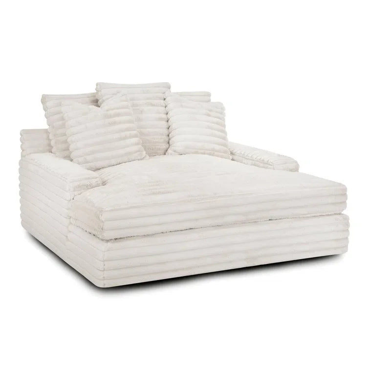 Custom ATUNUS American Thick Striped Corduroy Plush Modular Sectional Sofa Couch Set Compression Fabric Living Room Sofa