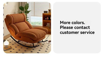 Adjustable Lazy Sofa Bed with Reclining Function for Living Room Comfortable Lazy Sofa Bed Rocking Chair for Sleeping Couch