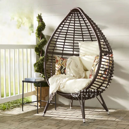 Internet celebrity swing outdoor balcony lazy hanging chair rattan nest cradle