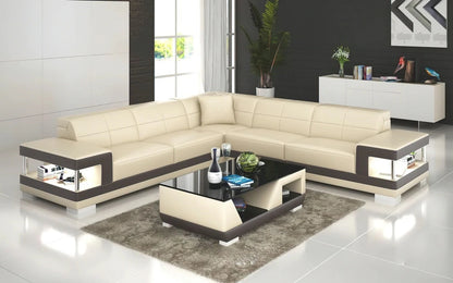 Nordic new creative leather sofa first layer cowhide modern living room sofa