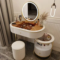 Luxury Charm Dressing Table Luxury Nordic Salon Drawer Nordic Dressing Table Mirror Chair Storage Coiffeuse Furniture Makeup