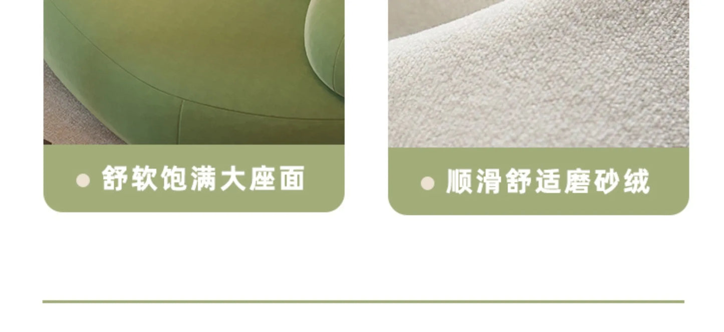Internet celebrity fabric sofa small cobblestone sofa combination, modern simple creative leisure