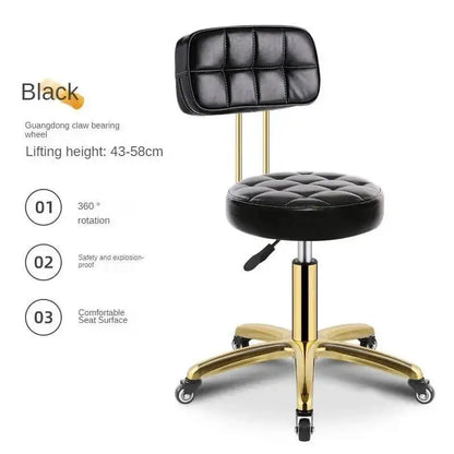 Salon Metal Modern Salon Rotating Office Creative Chairs Barber Luxury Chair Beauty Movable Backrest for Chair for Hair Salon