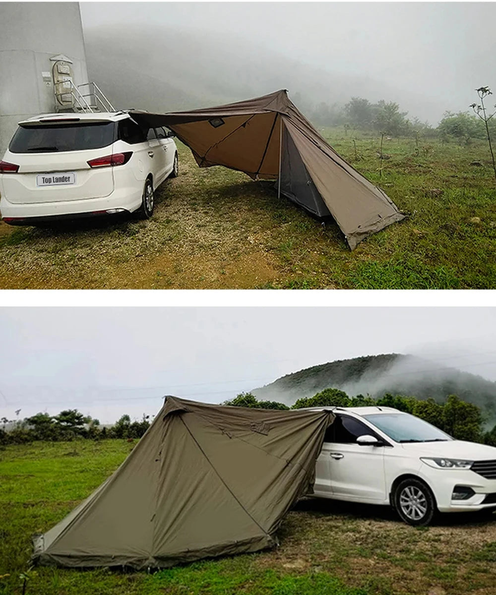 4 Season Hot Tent with Stove Jack Winter Teepee Tent Waterproof Camping Tipi Tent for 2 3 4 Person Outdoor Bushcraft Hiking