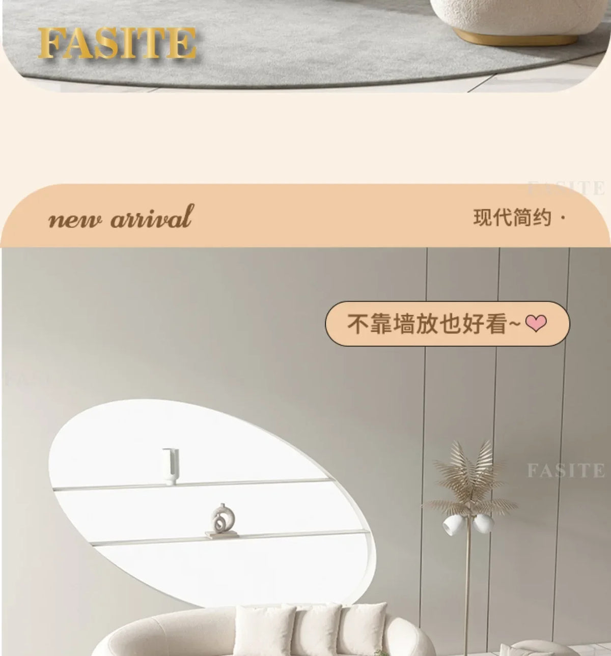 Nordic fabric sofa living room modern simple small apartment light luxury arc creative technology cloth