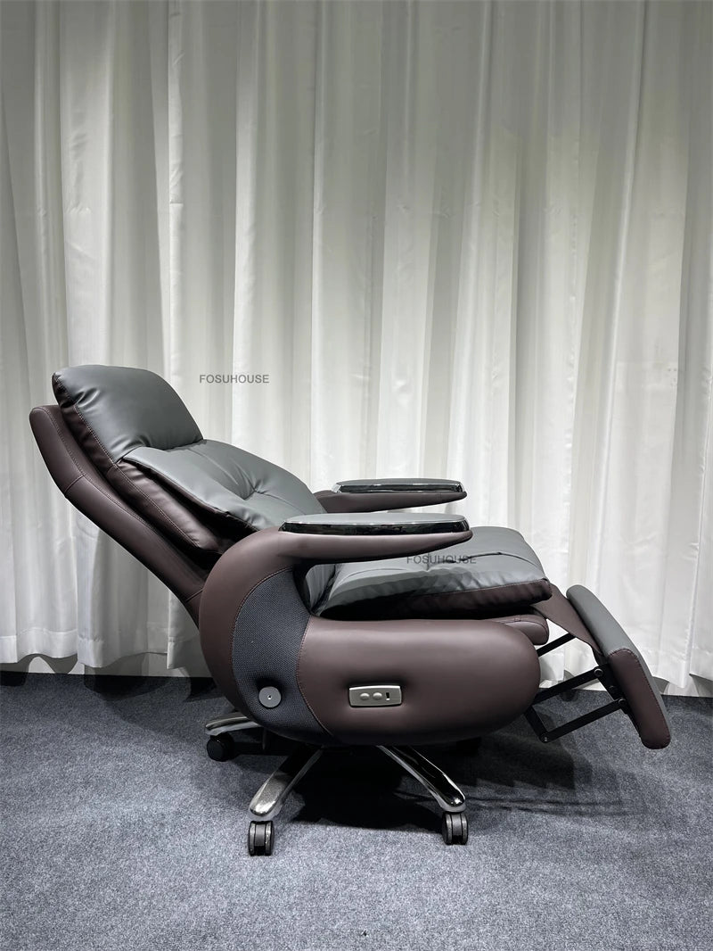 Electric Smart Office Chairs European Reclining Computer Chair Home Gaming Armchair Modern Office Furniture High-end Boss Chair