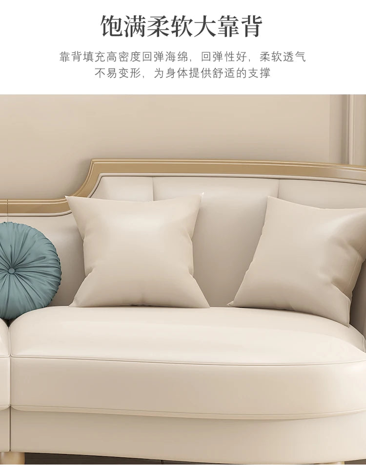 Designer American Luxury Sofa Sectional 2 Seater Modern Loveseat Sofa 3 Piece Divano Soggiorno Living Room Sectional Furniture