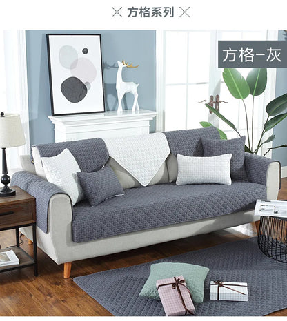 1. 2, 3, 4 Seat Sofa Covers, Sofa Covers, Plaid, Pet Dog Sofa Mats, Living Room Furniture Protective Covers