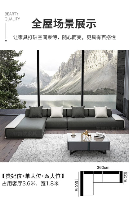 Nordic Living Room Sofas Recliner Minimalist Apartment Straight Sofas Fabric Comfortable Divani Da Soggiorno Home Furniture