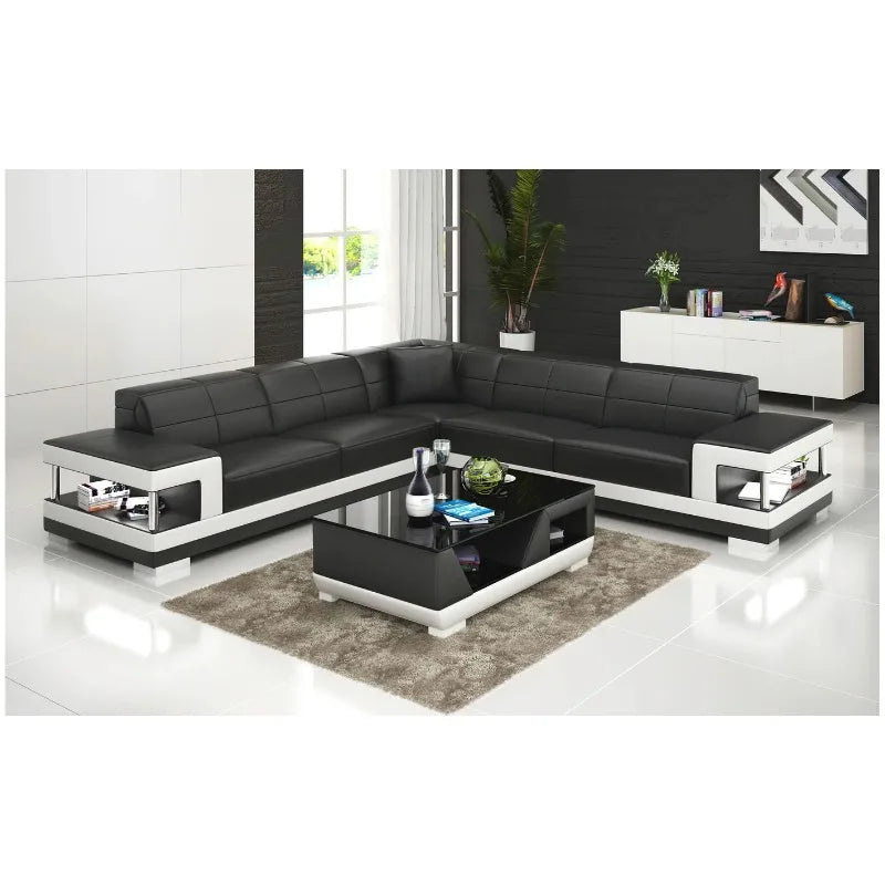 Nordic new creative leather sofa first layer cowhide modern living room sofa