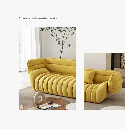 Simple modern creative banana boat sofa designer Nordic small apartment light luxury sofa
