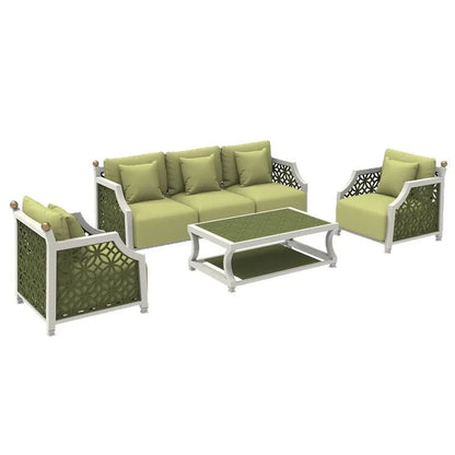 Outdoor Sofa Aluminum patio Villa Courtyard Garden Courtyard High end Hotel Leisure Simple Sofas set