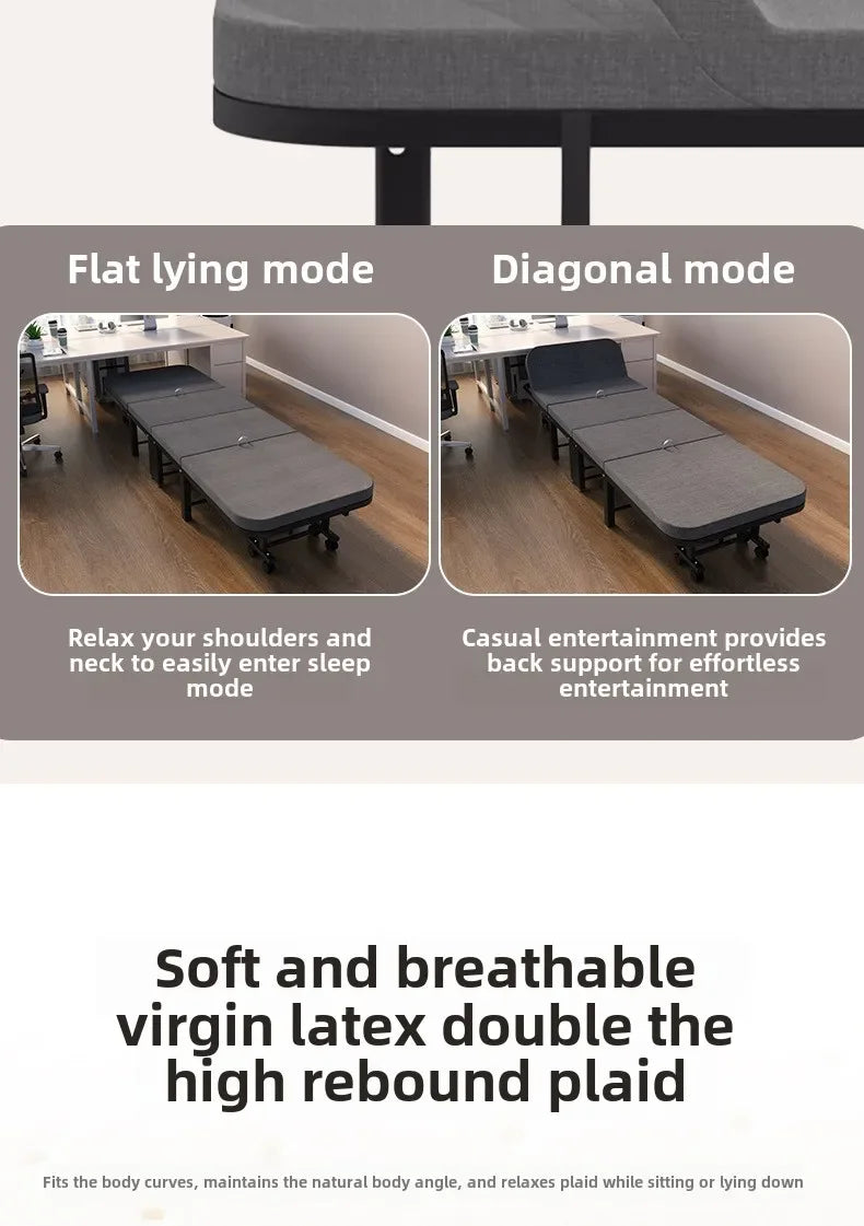 Rollaway bed Single office lunch break bed Nap bed Portable retractable hidden escort bed Rollaway bed Camp bed