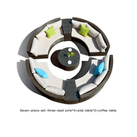 Campingaz Sofa Set House Garden Outdoor Lounge Set Simple Gray