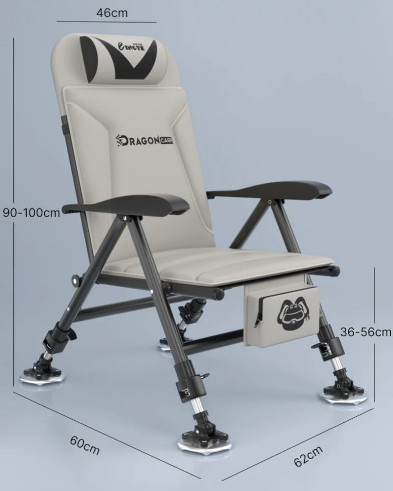 All Terrain European Fishing Chair Multi function Wild Diaotai Folding Portable Fishing Chair Can Be Reclining Fishing Chair