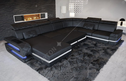 High Quality U Shape Leather Sofa Set Modern Sofa Set Furniture Living Room