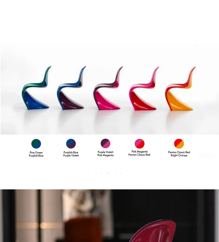 Minimalist personality art Internet celebrity color dining chair negotiation chair