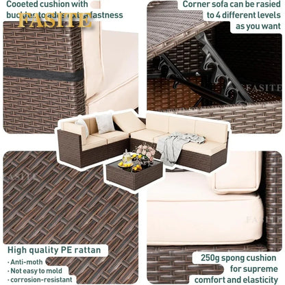 Patio Furniture Set Outdoor Conversation Set Sofa Garden