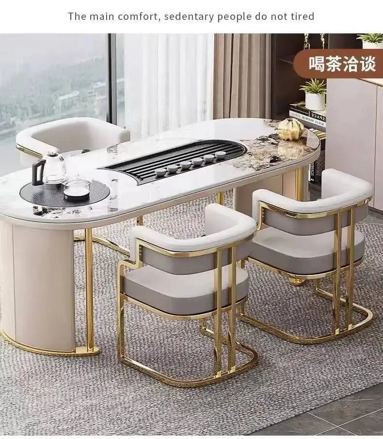 Luxury Dining Chairs Hotel Sales Office Receives Mahjong Sofa Chairs To Discuss Makeup Chairs in Nail Shops Velvet Bar Stool Hig