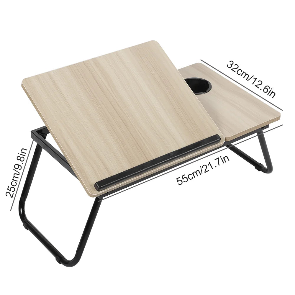 Adjustable Foldable Laptop Desk Portable Ergonomic Stand for Bed Sofa Notebook