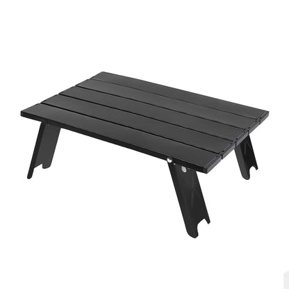 WESTTUNE Lightweight Roll Table Mini Folding Backpacking Fishing Picnic BBQ Outdoor Table Aluminum Living Room Dining Table