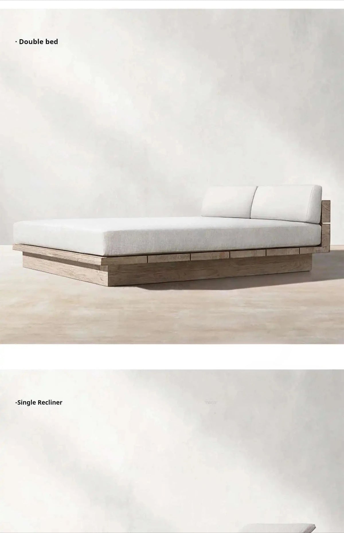 Japanese Style Waterproof and Sunscreen Garden Sofa, Minimalist Designer, Modern Garden Sofa, Artistic Outdoor Furniture, Divano