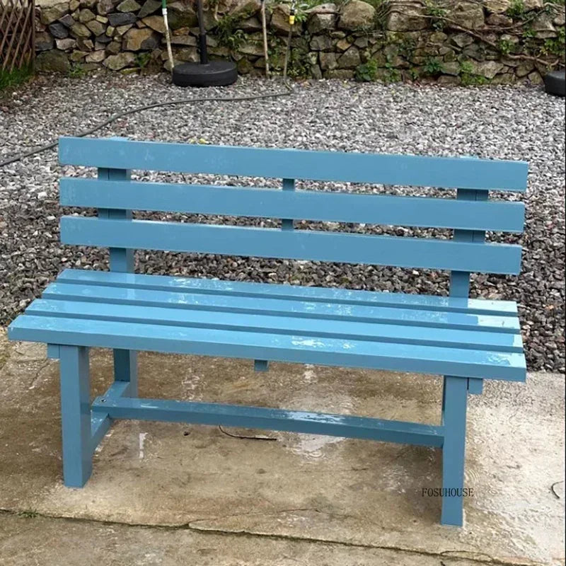 Chaises de jardin d'extérieur en bois antiseptique, banc de cour, villa, chaises de loisirs avec dossier, mobilier d'extérieur, balcon de maison, chaises longues Y
