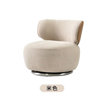 High-end Single Swivel Chair Lazy Leisure Chair New Sofa Living Room Balcony Bedroom Single Seat Personalized Fabric Chair