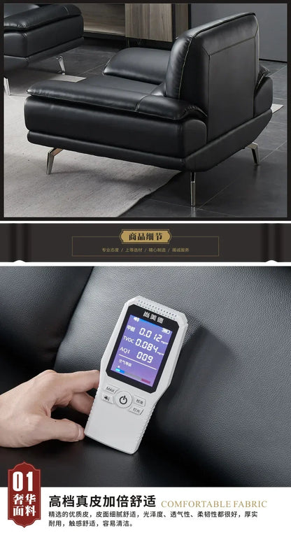Modern simple office business combination sofa, reception sofa, office leather sofa, office tea sofa