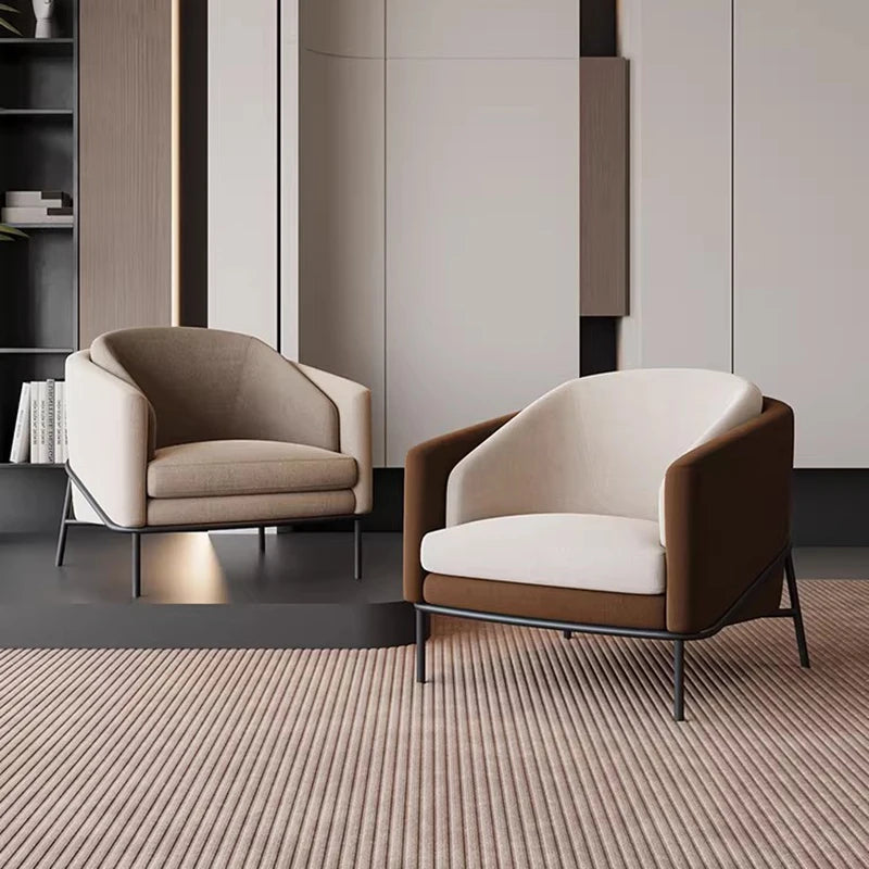 Canapés de luxe pour bureau et salon, fauteuil pour petite maison, canapé d'extérieur minimaliste, divano individuel pour petite maison, mobilier tendance