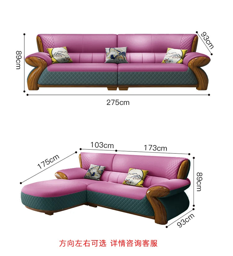 Sectional Nordic Living Room Sofas Pouf Leather Minimalist Modern Living Room Sofas Couch Lounge Muebles Lounge Suite Furniture