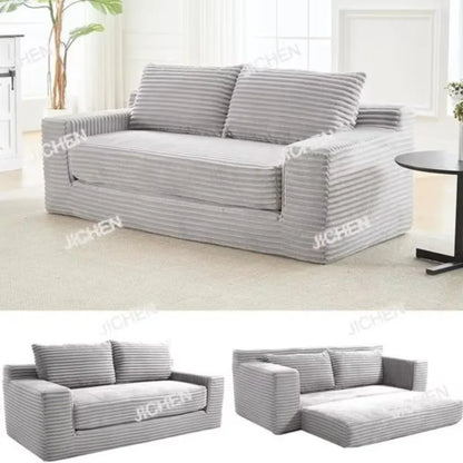 JC Modular Fabric Folding Vacuum Compression Sofa Bed Living Room Sofa Sponge Lazy Frameless Boneless Sofa Chair