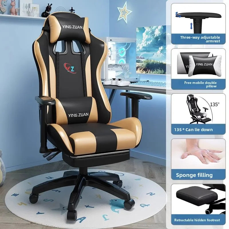 Gaming chair Computer chair Recumbable seat Sedentary ergonomic chair