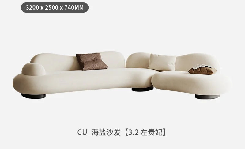 Aesthetics Designer Sofa Unusual Light Luxury Adult Trendy Room Decor Sofas Curved Lounge Comfortable Muebles Home Furniture