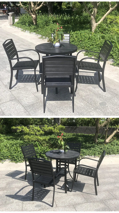 Garden balcony garden leisure aluminum alloy table and chair combination