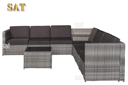 Hot SalesFactory Price Wicker Rattan Indoor/Outdoor Furniture Garden Sofa Set 8 PCS Wholesale Suppliers