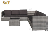 Hot SalesFactory Price Wicker Rattan Indoor/Outdoor Furniture Garden Sofa Set 8 PCS Wholesale Suppliers