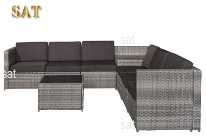Hot SalesFactory Price Wicker Rattan Indoor/Outdoor Furniture Garden Sofa Set 8 PCS Wholesale Suppliers